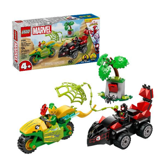 11198 Marvel Spidey und seine Super-Freunde ActionspaÃŸ mit Spin und Electro in ihren Dino-Flitzern, Konstruktionsspielzeug_0