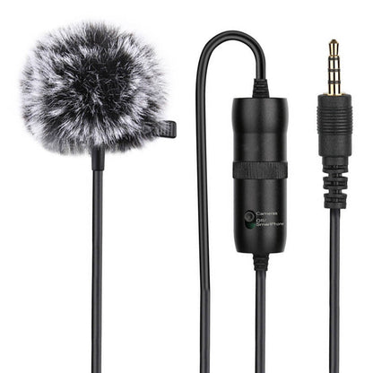 Microphone with a clip PULUZ 3.5mm Jack 6m_0