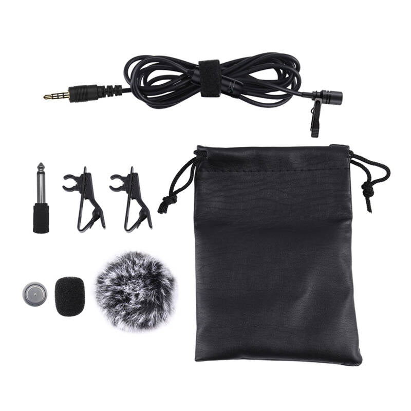 Microphone with a clip PULUZ 3.5mm Jack 6m_1