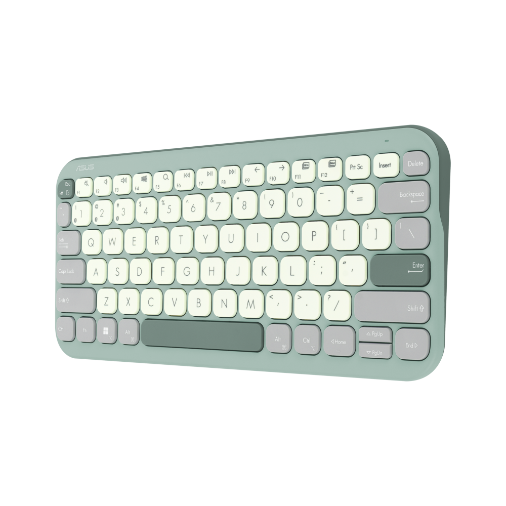 Teclado Inalámbrico Asus Marshmallow KW100/ Verde_2