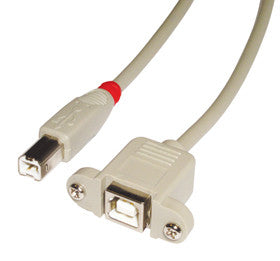 Lindy 31800 cable USB 0,5 m USB B Gris_0