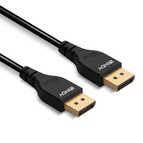 Cabo DisplayPort 1.4 LINDY / Slim / Preto / 1819725_2