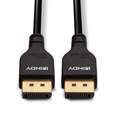 Cabo DisplayPort 1.4 LINDY / Slim / Preto / 1819725_3