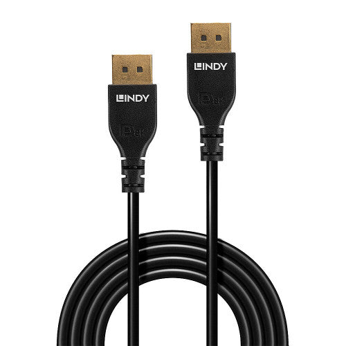 Cabo DisplayPort 1.4 LINDY / Slim / Preto / 1819726_1