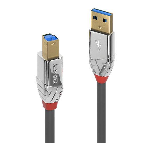 Lindy 36662 cable USB USB 3.2 Gen 1 (3.1 Gen 1) 2 m USB A USB B Gris_0