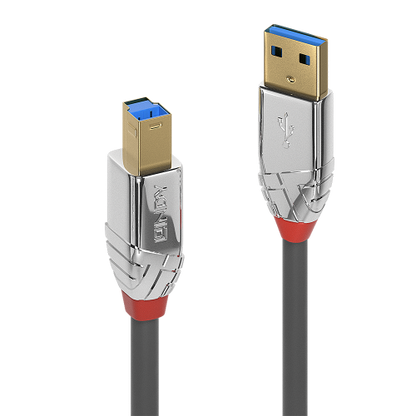 Lindy 36662 cable USB USB 3.2 Gen 1 (3.1 Gen 1) 2 m USB A USB B Gris_0