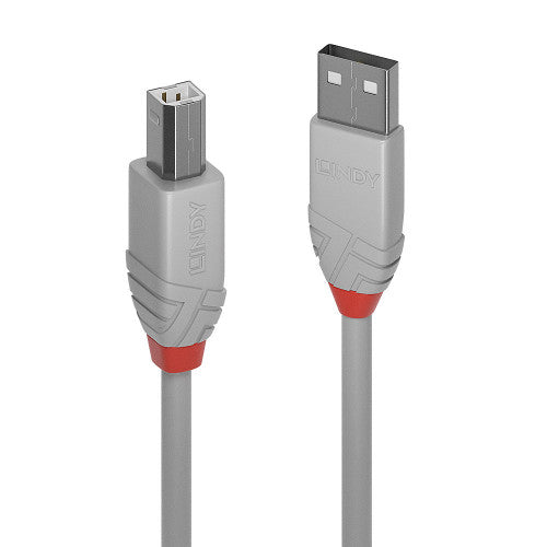 Lindy 36684 cable USB USB 2.0 3 m USB A USB B Gris_0