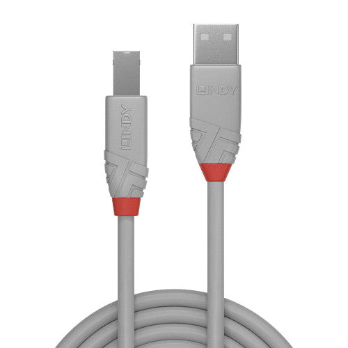Lindy 36684 cable USB USB 2.0 3 m USB A USB B Gris_1