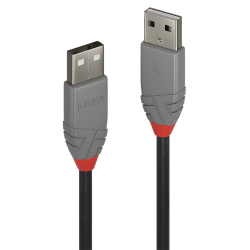 Lindy 36694 cable USB USB 2.0 3 m USB A Negro, Gris_0