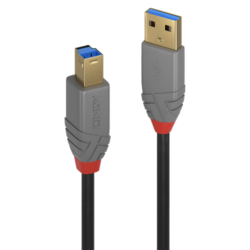 Lindy 36740 cable USB USB 3.2 Gen 1 (3.1 Gen 1) 0,5 m USB A USB B Negro_0