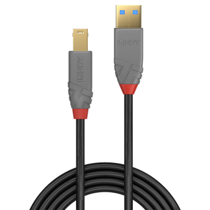 Lindy 36741 cable USB USB 3.2 Gen 1 (3.1 Gen 1) 1 m USB A USB B Negro_1