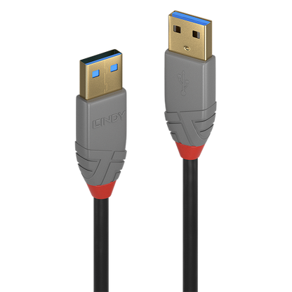 Lindy 36753 cable USB USB 3.2 Gen 1 (3.1 Gen 1) 3 m USB A Negro, Gris_0
