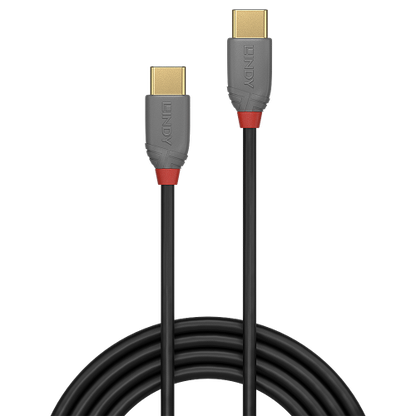 Lindy 36871 cable USB USB 2.0 1 m USB C Negro, Gris_1