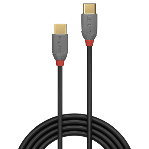 Lindy 36872 cable USB USB 2.0 2 m USB C Negro, Gris_1