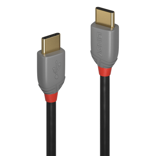 Lindy 36873 cable USB USB 2.0 3 m USB C Negro, Gris_0