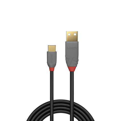 Lindy 36888 cable USB USB 2.0 3 m USB A USB C Negro, Gris_1
