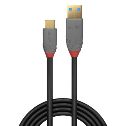 Lindy 36912 cable USB USB 3.2 Gen 2 (3.1 Gen 2) 1,5 m USB C USB A Negro, Gris_1