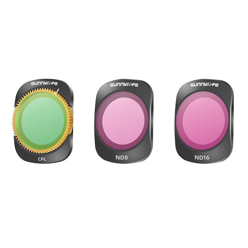 3 filters CPL+ND8+ND16 Sunnylife for Pocket 3_0