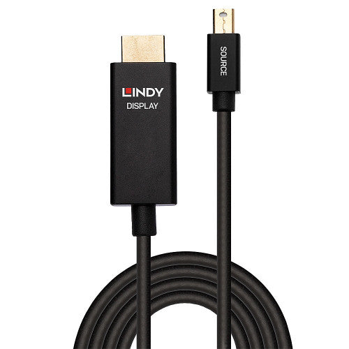 Lindy 40923 adaptador de cable de vÃ­deo 3 m Mini DisplayPort HDMI tipo A (EstÃ¡ndar) Negro_1