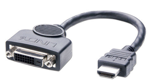Lindy 41227 adaptador de cable de vÃ­deo 0,2 m DVI-D HDMI Negro_0