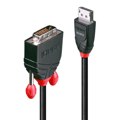 Lindy 41491 adaptador de cable de vÃ­deo 2 m DisplayPort DVI-D Negro_0