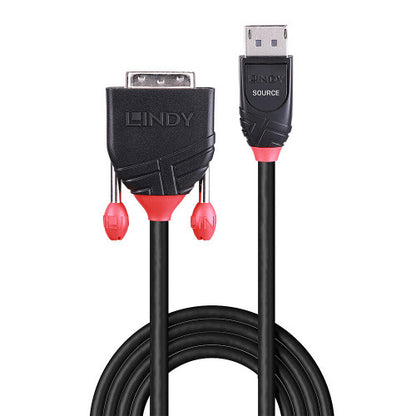 Lindy 41491 adaptador de cable de vÃ­deo 2 m DisplayPort DVI-D Negro_1
