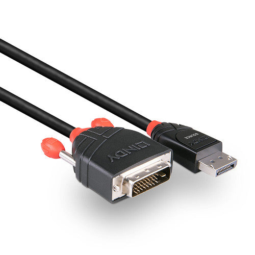 Lindy 41491 adaptador de cable de vÃ­deo 2 m DisplayPort DVI-D Negro_2