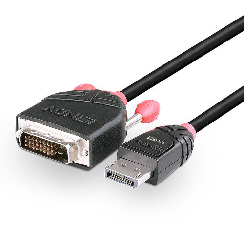 Lindy 41491 adaptador de cable de vÃ­deo 2 m DisplayPort DVI-D Negro_4