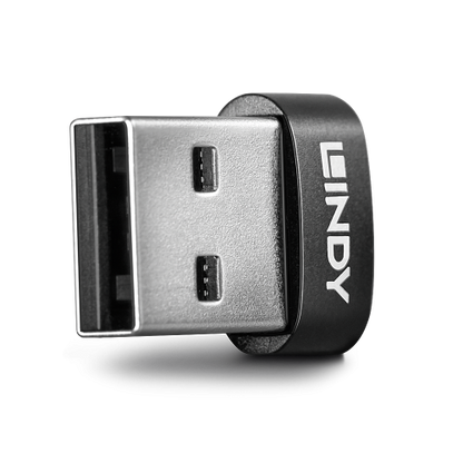 Lindy 41884 cambiador de gÃ©nero para cable USB Type-A USB Type-C Negro_0