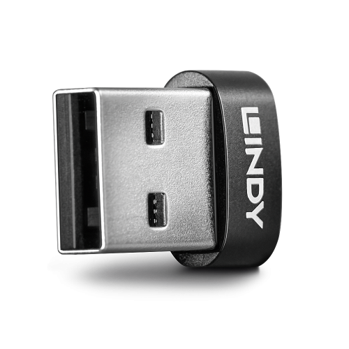Lindy 41884 cambiador de gÃ©nero para cable USB Type-A USB Type-C Negro_0