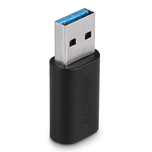 Lindy 41904 cambiador de gÃ©nero para cable USB 3.2 Type A USB 3.2 Type C Negro_0