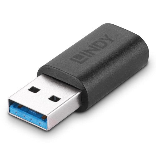 Lindy 41904 cambiador de gÃ©nero para cable USB 3.2 Type A USB 3.2 Type C Negro_4