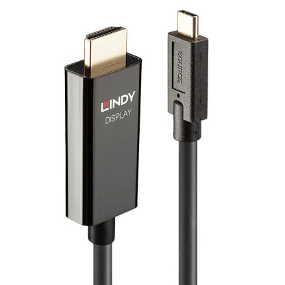 Adaptador USB-C para HDMI LINDY / Preto / 43317_0