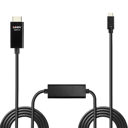 Adaptador USB-C para HDMI LINDY / Preto / 43317_1
