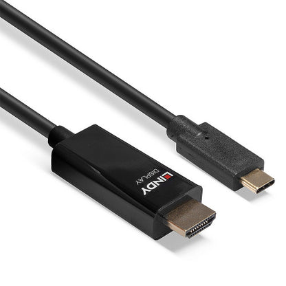 Adaptador USB-C para HDMI LINDY / Preto / 43317_2