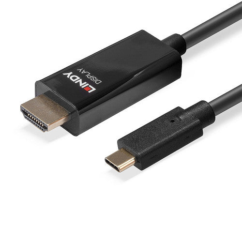 Adaptador USB-C para HDMI LINDY / Preto / 43317_4