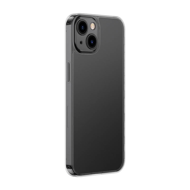Baseus Frosted Glass Case Cover for iPhone 13 Pro Hard Cover with Gel Frame black (ARWS001001)_7