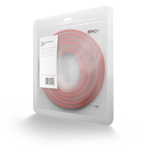 Lindy 48181 cable de red Rojo 0,5 m Cat6 U/UTP (UTP)_1
