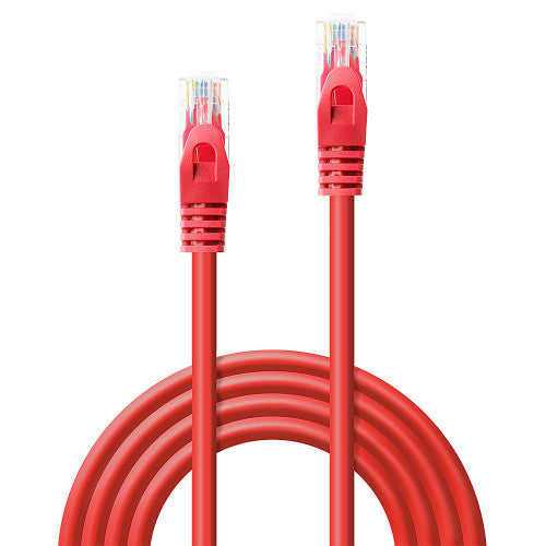 Lindy 48181 cable de red Rojo 0,5 m Cat6 U/UTP (UTP)_2