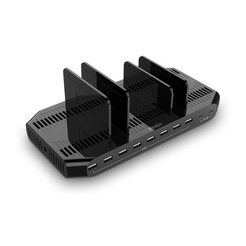 Carregador USB-LindY 120W 10 Portas / Preto / 73435_0
