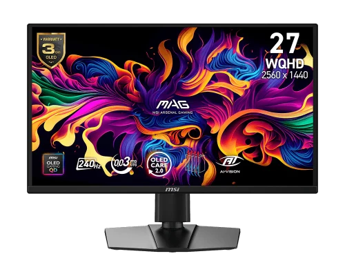 MSI MONITOR MAG 272QP QD-OLED X24. 26.5" 2560x1440 QD-OLED PLANO. 2400HZ. NEGRO_0
