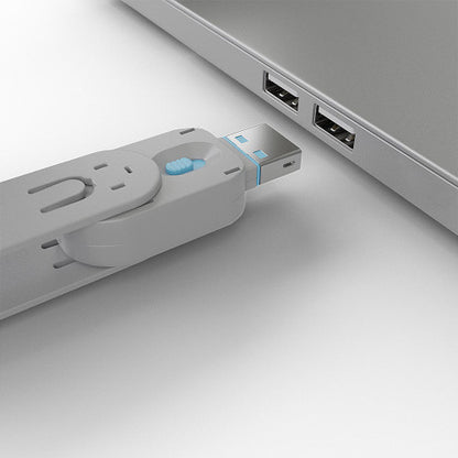 Lindy 40452 bloqueador de puerto Bloqueador de puerto + clave USB tipo A Azul Acrilonitrilo butadieno estireno (ABS) 5 pieza(s)_2