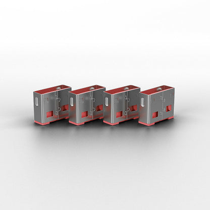 USB Port Schloss LINDY / Preta / 10 Peças sem Chave, Proteção contra Roubo_1