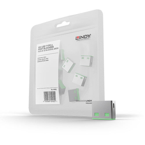 USB Port Schloss LINDY / Preto / 10 Peças / Antivandalismo_0