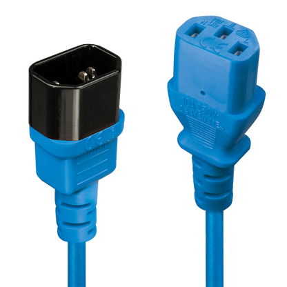 Lindy 30470 cable de transmisiÃ³n Azul 0,5 m C14 acoplador C13 acoplador_0