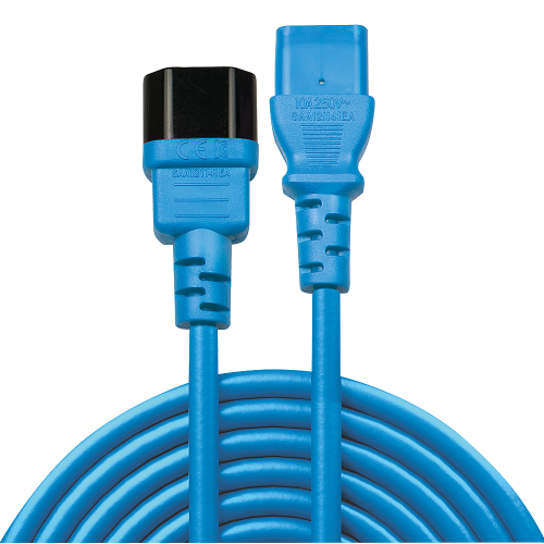 Lindy 30470 cable de transmisiÃ³n Azul 0,5 m C14 acoplador C13 acoplador_1