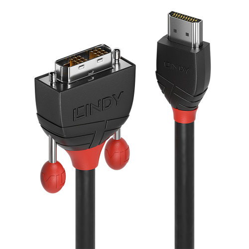 Lindy 36270 adaptador de cable de vÃ­deo 0,5 m HDMI tipo A (EstÃ¡ndar) DVI-D Negro_0