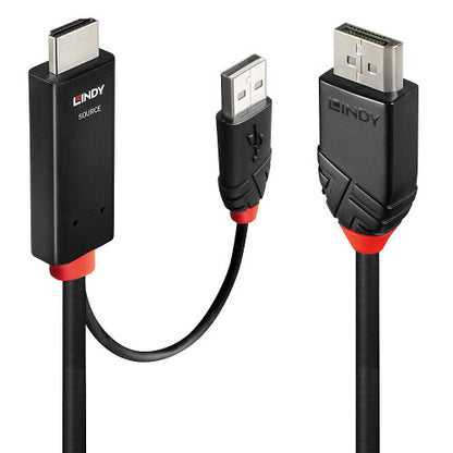 Adaptador HDMI > DisplayPort LINDY / Preto / 1856616_0