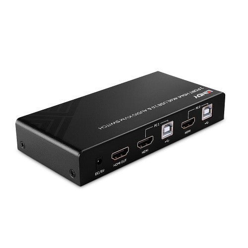 Switch KVM LINDY / HDMI 4K60 / USB 2.0 & Áudio / 32809_2