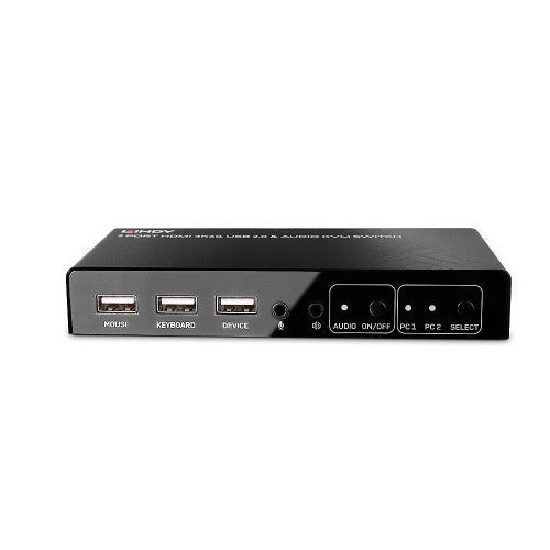 Switch KVM LINDY / HDMI 4K60 / USB 2.0 & Áudio / 32809_3